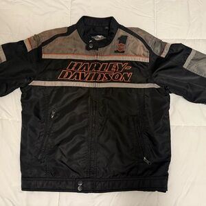 Harley-Davidson Men's Black and Gray Performance Jacket